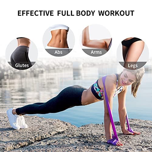 PROIRON Latex-Free Resistance Bands, Exercise Bands for Strength Training, Yoga, Pilates, Stretching, Home Gym Workout, Upper Lower Body, Light Medium Heavy — view 5