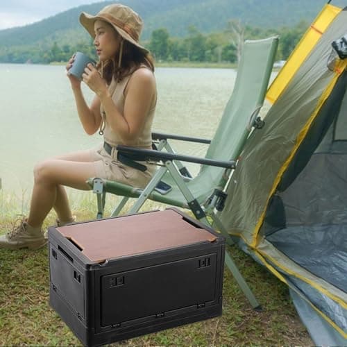 Car Trunk Storage Box, Car Folding Trunk Organizer | Auto Trunk Organizer, Storage Organizer with Cover for Fishing, Road Trips, Hiking, Camping, Picnics — view 3