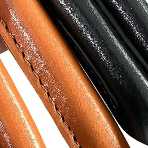 XAGMODSHN PU Leather Handles 47cm with Quick-Release Snaps, Black — view 2