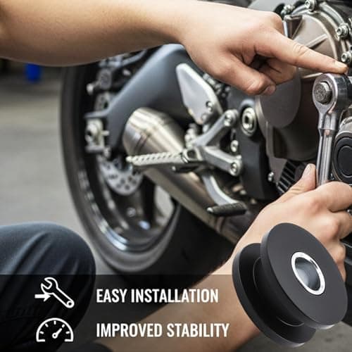 10PCS M8 Rubber Grommets Buffer Washers, Soft Rubber with Steel Lining Vibration Dampening Cushions, Compatible with M8 & 5/16 Bolts for Motorcycle Fairing Windshield Saddlebag Bracket Mounting — view 6