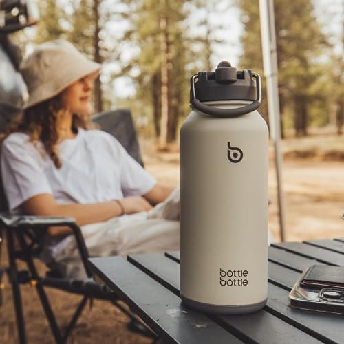 BOTTLE BOTTLE Insulated Water Bottle 950ml Stainless Steel with Straw and Pill Box — view 6