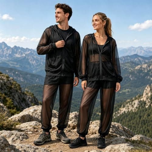 Generisch Mosquito Repellent Clothing Men Women with Zip Anti Mosquito Net Suit Mesh Insect Protection for Men and Women Jacket & Trousers Protection for Outdoor Activities such as Travel and Camping — view 4