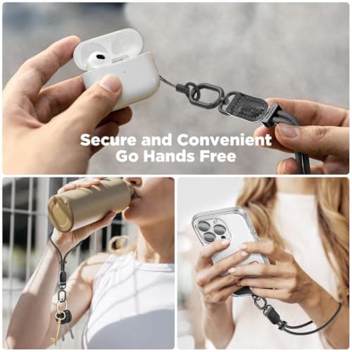 SURPHY Leather Strap for Phone, Adjustable Stylish Anti-Theft Wrist Lanyard — view 5