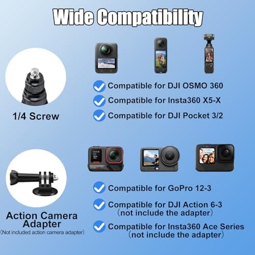 5m/16.4FT Carbon Fibre Invisible Extened Stick compatible for Insta360 X6-X — view 3