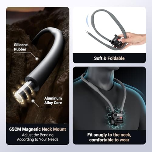 JJC Osmo Action 6 5 Pro 4 3 Magnetic Neck Mount with Chest Strap for Go Pro — view 3