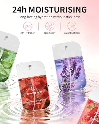 Hand Sanitiser Spray 4Pack – Aloe, Lavender, Strawberry, Watermelon — view 4