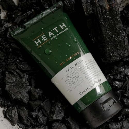 Heath Men’s Face Wash 150ml, Oil Control, Daily Exfoliating Cleanser, Detoxify, Refresh and Protect Your Skin, Volcanic Black Sand and Bamboo Charcoal, Gift For Him, Travel Size, Vegan Friendly — view 5