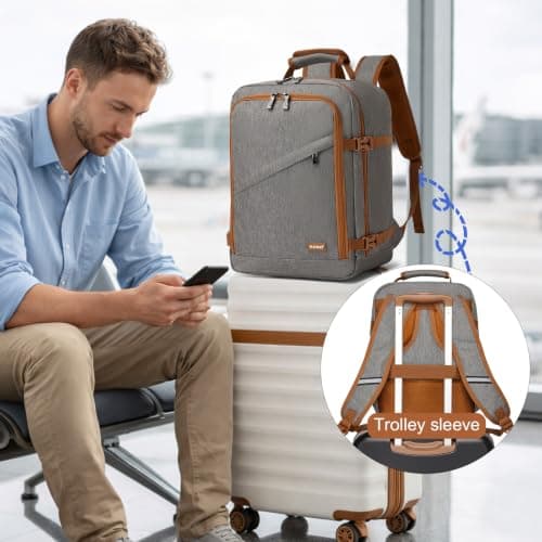 Kono Ryanair Cabin Bags 40x30x20 Underseat Carry on Travel Backpack — view 5