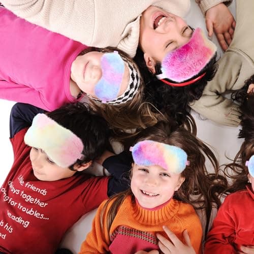 Heyu-Lotus 6 PCS Kids Eye Masks for Sleeping Plush Kids Sleep Mask — view 6