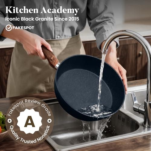 Kitchen Academy Induction Hob Pans Set -12PCS Pots and Pans Set Non-Stick — view 4