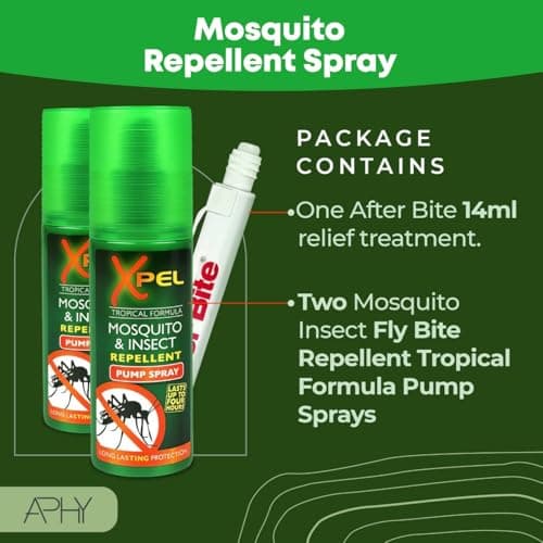 Mosquito & Insect Repellent Spray (2 Pack) + After Bite Pen – Tropical Formula for Bite & Sting Relief – Fast-Acting, Anti-Itch, Soothing, Cooling – Travel Size 3-Pack Bundle — view 5