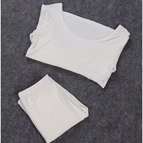 Liang Rou Women's Scoop Neck Top & Bottom Ultra Thin Thermal Underwear Set — view 5