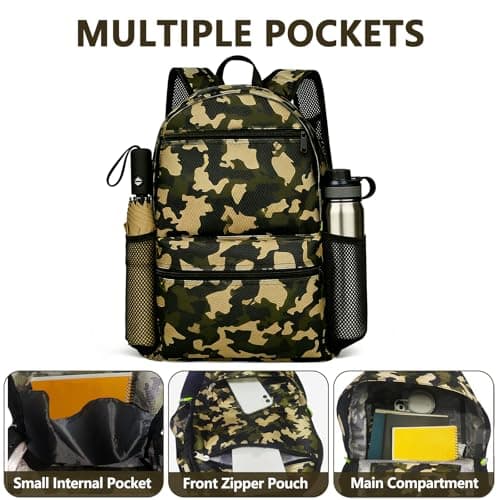 YINKIGI 22 L Small Rucksack for Men & Women, Lightweight Backpack Camo Bag — view 5