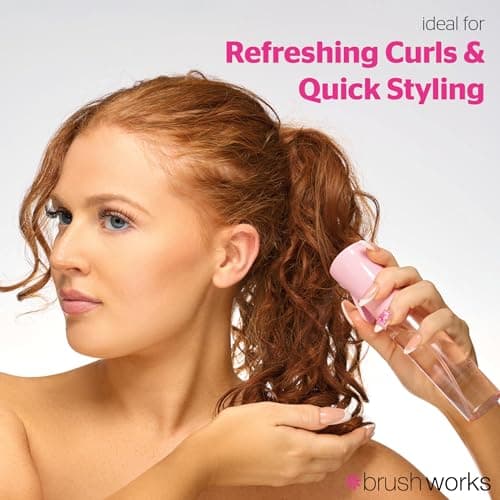 Brushworks Fine Mist Mini Spray Bottle – Refillable 80ml Travel Sized Sprayer for Hair Care, Styling, Curls, Skin Hydration, Plant Care & More – Portable, Versatile & Cruelty-Free — view 4