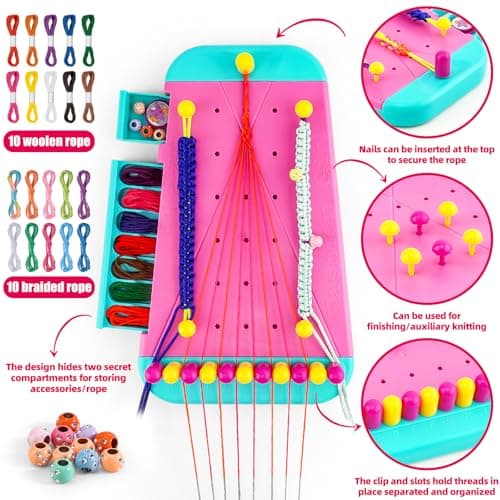 Yebebao Friendship Bracelet Making kit, Gifts for 6 7 8 9 10 11 12 Year Old Girls, Arts and Crafts for Kids Ages 6-12, DIY Toys for Birthday Party Travel Christmas Children's Day — view 2