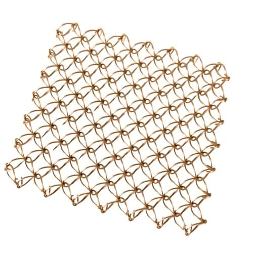 Fieuaah Multi Purpose Steel Wire Pan Holder for Indoor Outdoor, Rose gold