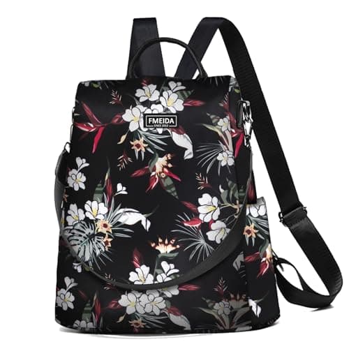 Fmeida Anti Theft Backpack for Women Small Travel Rucksack Water Resistant — view 4