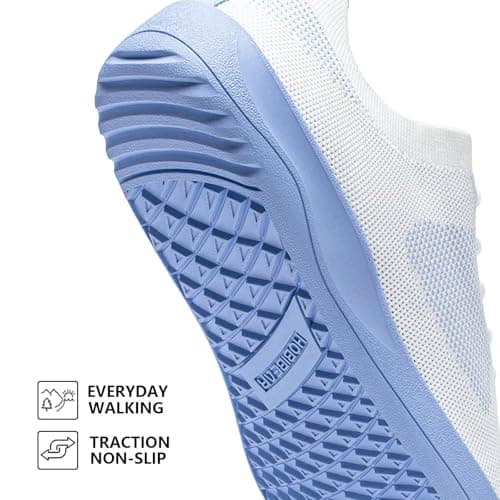 HOBIBEAR Women Barefoot Shoes Men Wide Toe Box Trail Running Mesh Trainers Breathable Comfortable Zero Drop Sole Minimalist for Outdoor Casual Daily Gym Travel Training Walking Purple 5 — view 3