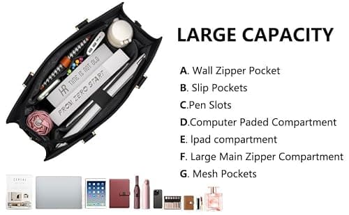 : GaoBangM Laptop Bags for Women 15.6 Inch Ladies Work Bag Women's Tote Bag — view 6