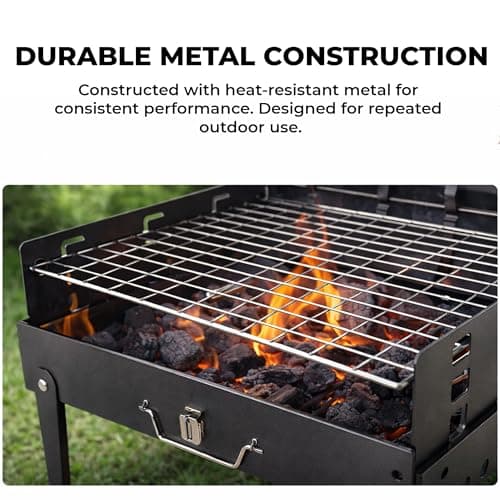 UR CHOCIE Portable Folding Charcoal BBQ Grill — view 5