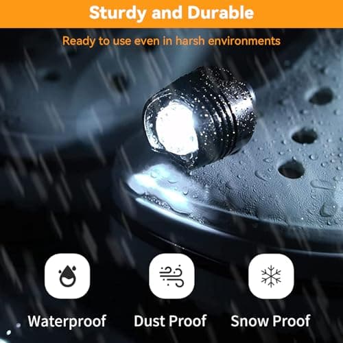 Rechargeable Shoe Lights 2 PCS, 3 Lighting Mode Headlights for Croc Style Shoes, Camping Accessories Shoe Charm Decoration Light, IPX5 Waterproof Shoe Headlights for Walking Hiking, Gift for Men Women — view 4