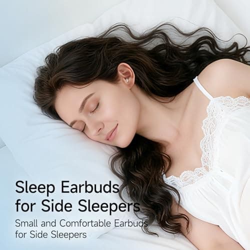 sunvito Mini Invisible Sleep Earbuds with LED Display for Side Sleepers — view 3
