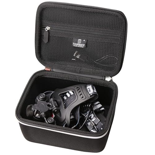 Tourmate Hard Storage Case for DanForce Headlamp - Travel Case for USB Rechargeable LED Head Lamp (Black)