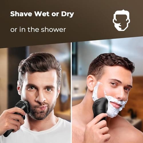 VitezTab Cordless Electric Razor for Men: 𝟒𝐃 Floating Mens Shaver — view 5