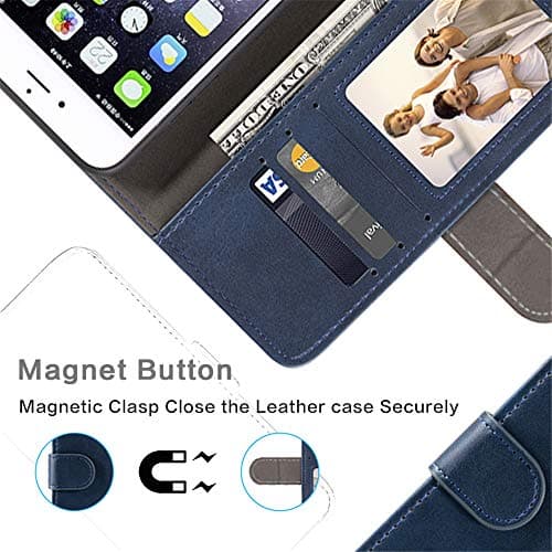 Shantime Faux Leather Case for ZTE Telstra 5G Hotspot 2 - Blue — view 4