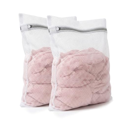 Gifray 2 Pack Mesh Laundry Bags for Washing Machine, 2 Large (60x50cm) Wash Bags for Delicates, Jumpers, Cardigans, Dresses, Jackets, Coats