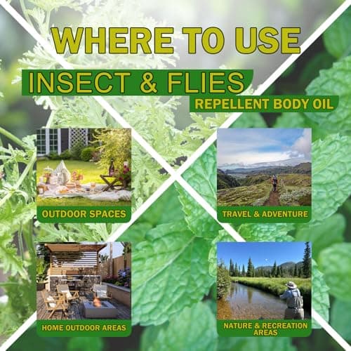 DD Teck Mosquito Repellent, Insect Repellent, Fly & Tick Repellent Body Oil with Citronella & Peppermint Essential Oils for All Body Types DEET-Free. Safe for Women & Kids. Travel Size (10ml Cap) — view 4
