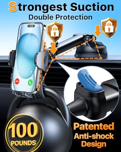 2026 Ultimate Best【True Military-Grade & Safety Cert】New Car Phone Holder — view 3