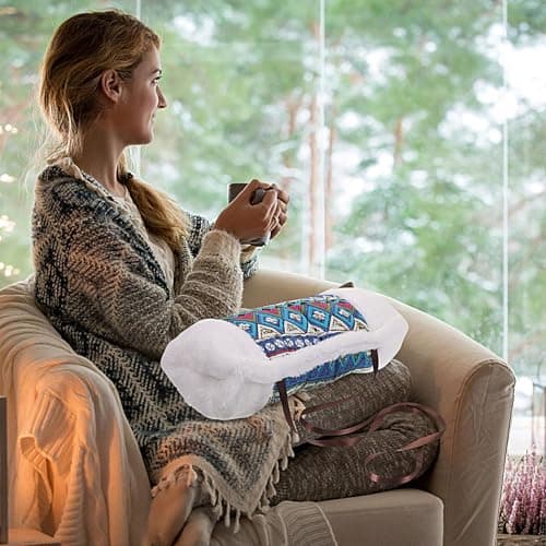 Warm Muff for Hands - Plush Warm Hand Muffler | Soft Arm Warmer for Outdoor Winter Hiking Stadium Concerts Event Staff Bus Travel Shopping Delivery Football — view 2