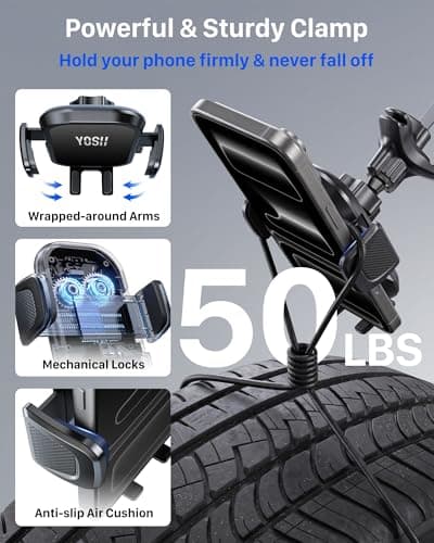 YOSH Audi A1 Phone Holder for Audi A1/A3, Mercedes, Mini Cooper 2013‑2024 — view 4