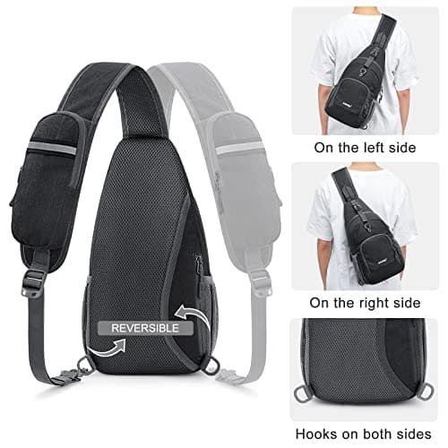 G4Free RFID Sling Bag Crossbody Backpack Chest Shoulder Bag Casual Gym Daypack Men Women Outdoor Cycling Travel Hiking — view 5