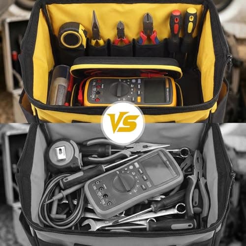 LuLobtg Multimeter Case Waterproof Material Multi Tester Storage Bag for F115C F116C F117C(Yellow and Black) — view 6