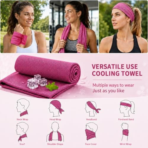 VAKKI Cooling Towels, 2 Pack (40"X12")-100 * 30cm — view 5