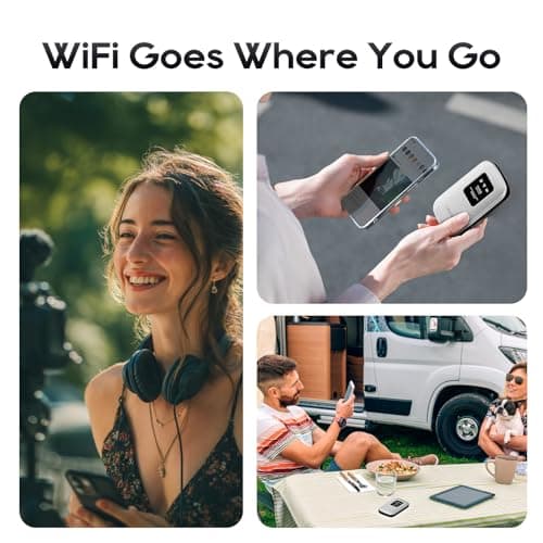 Portable Mobile Hotspot–eSIM Global WiFi Hotspot,No SIM Card/Contract Needed, 16Devices,180+ Countries, Compact Wireless Router for International Trips & Business 【Free 15 days of 5GB data in UK】 — view 6