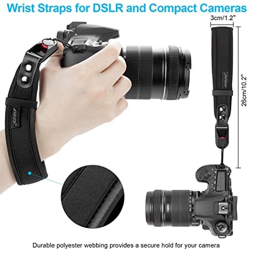 ARVOK Camera Strap - Quick Release & Safety Tether, Adjustable Shoulder Strap for Nikon, Canon, Sony, Fuji DSLR Cameras — view 4