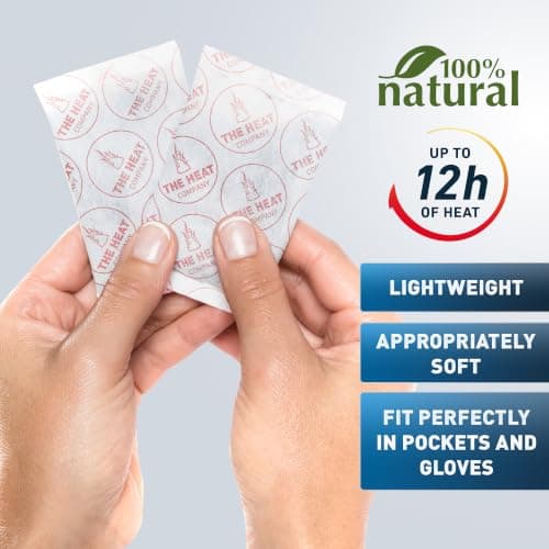 THE HEAT COMPANY Handwarmers - 10 Pairs - EXTRA WARM - Hand Heat Pads - 12 Hours Warm Hands - Instant Heat - Air Activated - Purely Natural — view 2