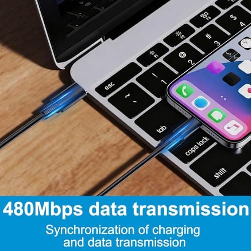 Multi USB Charging Adapter Cable Kit, 2-in-1 USB-C to USB-A Conversion Set, Includes USB-C /8-Pin Connector/ Micro USB Adapters, 60W Fast Charging Travel & Office Essential for Android and iOS Devices — view 6