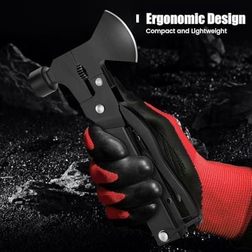 Multi-Purpose Utility Tool, 14-in-1 Folding Pocket Multi Tool, Outdoor Camping Survival Equipment with Storage Carry Bag — view 3