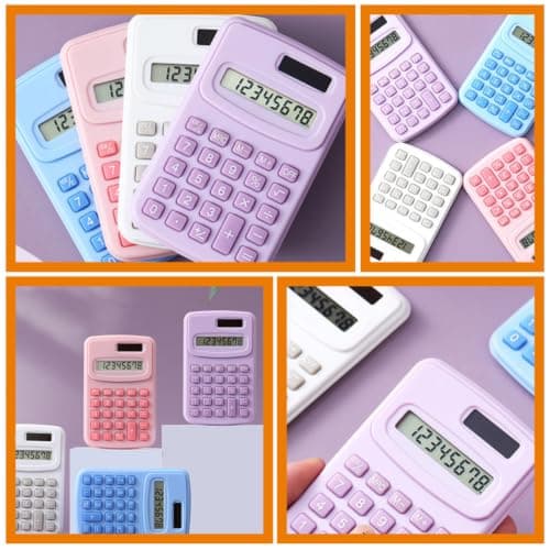 4pcs Pocket Calculator for School Back to School ABS Basic Arithmetic — view 3
