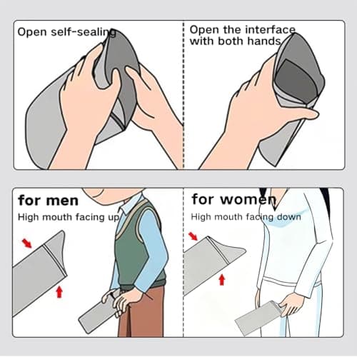 Disposable Urine Bags Women, Pee Bags for Men and Children (8, 900ml) — view 5