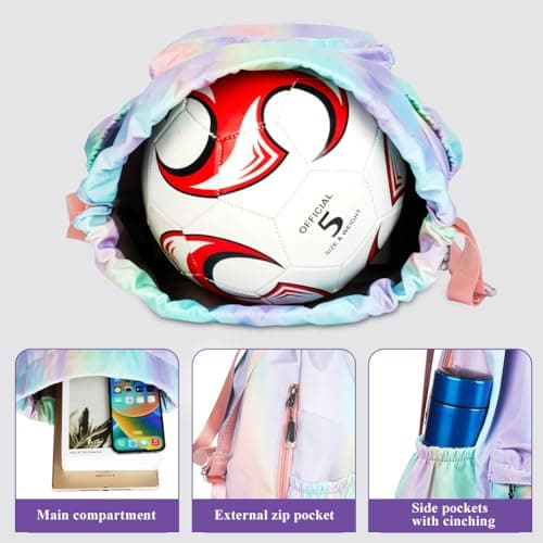 flintronic Drawstring Backpack, Waterproof Swimming Bag, Large Swimming Bags for Kids, Sports Backpacks Unisex for School Gym Beach Holidays Travel — view 6