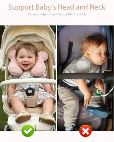 KAKIBLIN Baby Travel Pillow, Upgraded Baby Neck Pillows for Car Seat — view 6