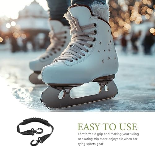 Operitacx 2pcs Adjustable Ski Boot Carrier Strap with Reflective Handle — view 3