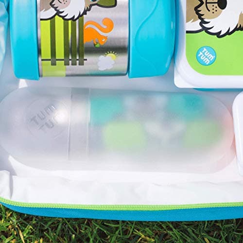 TUM TUM Toddler Cutlery Set with Travel Case, 3 Pcs Kids Cutlery Set Stainless Steel Includes 1 x Fork/Spoon/Knife, Kids Travel Cutlery Sets, BPA Free (Scruff The Dog) — view 4