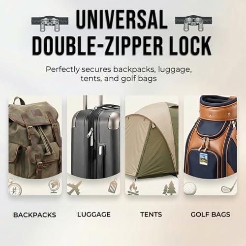Search Alert TSA Approved Travel Combination Luggage Cable Locks for Suitcase, Gym Locker,Toolbox,Backpack 1,2,4,6 &10 pk, Black 4 Pack, ONE_Size — view 4