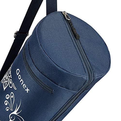Gonex Yoga Mat Bag, Full-Zip Mat Carrier, Dark Blue — view 6